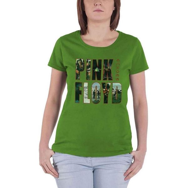 Pink Floyd - Maglietta "Echoes Album"" Da Donna RO2750 (Xs) (Verde)"-image