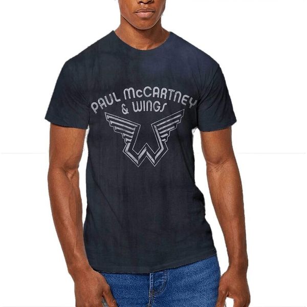 Paul Mccartney - T-Shirt Unisex Uomo/Donna RO2765 (Xl) (Blu)-image