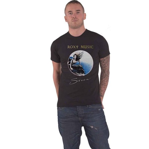 Roxy Music - Maglietta "Siren"" Per Uomo/Donna Unisex RO2769 (Xxl) (Nero)"-image
