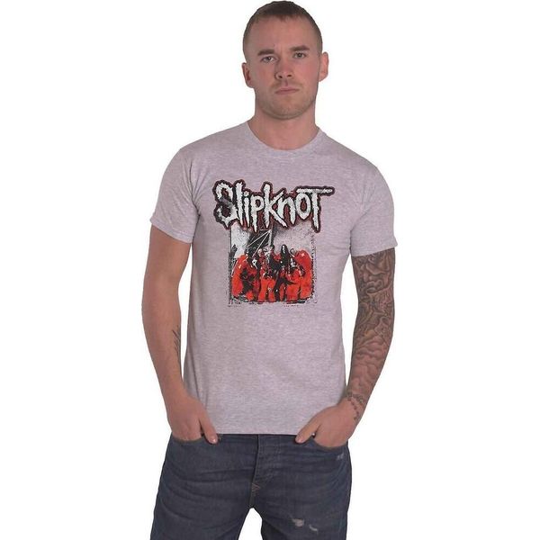 Slipknot - Maglietta "Self Titled"" Per Uomo/Donna Unisex RO2772 (Xl) (Grigio)"-image