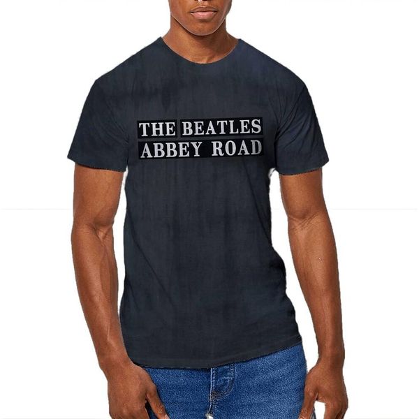 The Beatles - Maglietta "Abbey Road"" A Colori Per Uomo/Donna Unisex RO3045 (Xl) (Nero)"-image