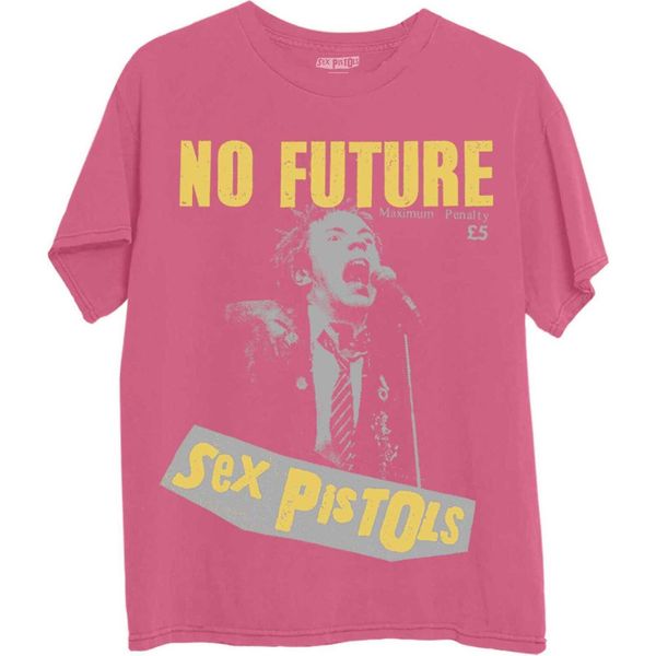 Sex Pistols - Maglietta "No Future"" Per Uomo/Donna Unisex RO3158 (L) (Rosa)"-image