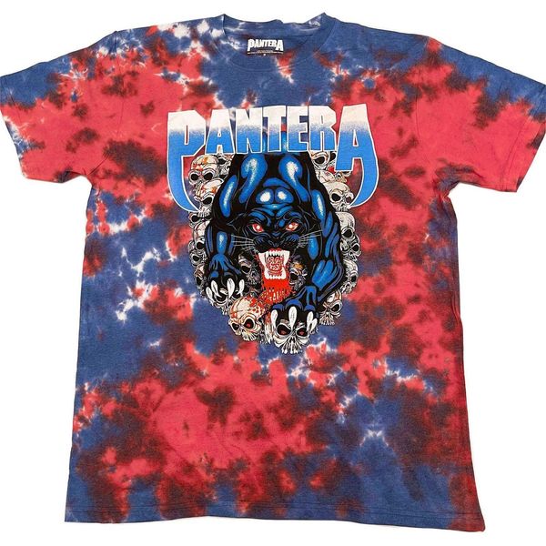 Pantera - Maglietta Da Uomo/Donna Unisex RO3207 (Xl) (Blu/Rosso/Bianco)-image