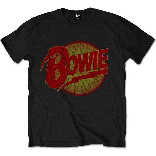 David Bowie - Maglietta Logo "Diamond Dogs"" Per Bambini RO3255 (128) (Nero)"-image