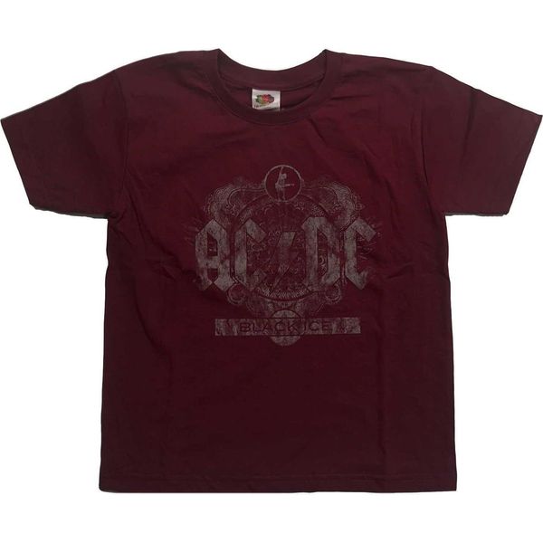 Ac/Dc - Maglietta "Black Ice"" Per Bambini RO3278 (140) (Rosso Vino)"-image