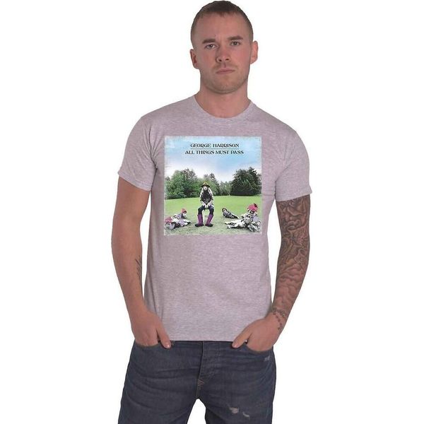 George Harrison - Maglietta "All Things Must Pass"" Per Uomo/Donna Unisex RO5213 (Xxl) (Grigio)"-image