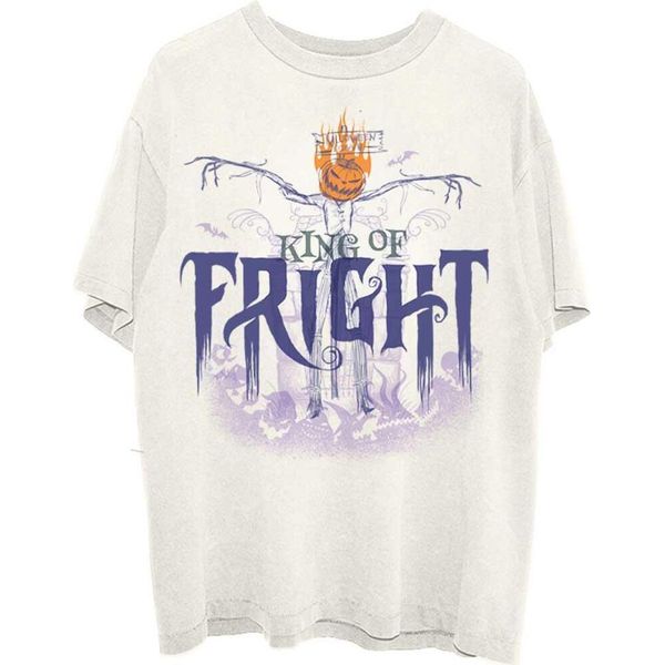 Nightmare Before Christmas - Maglietta "King Of Fright"" Per Uomo/Donna Unisex RO3361 (Xxl) (Naturale)"-image