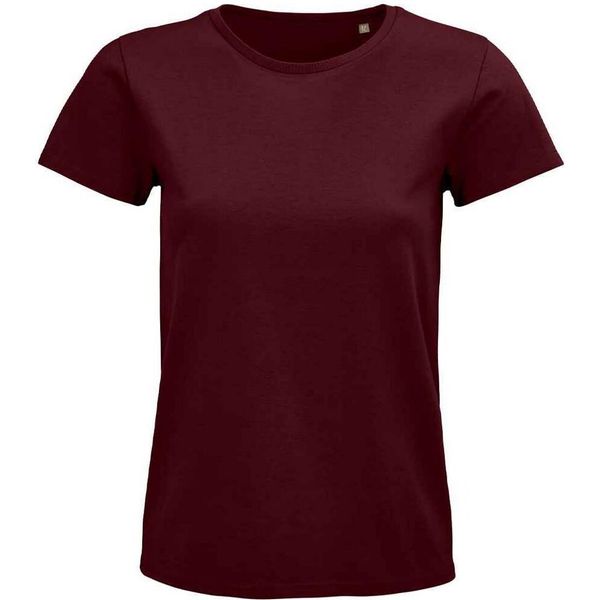 Sols - T-Shirt "Pioneer"" In Cotonelogico Da Donna PC5342 (M) (Rosso Borgogna)"-image
