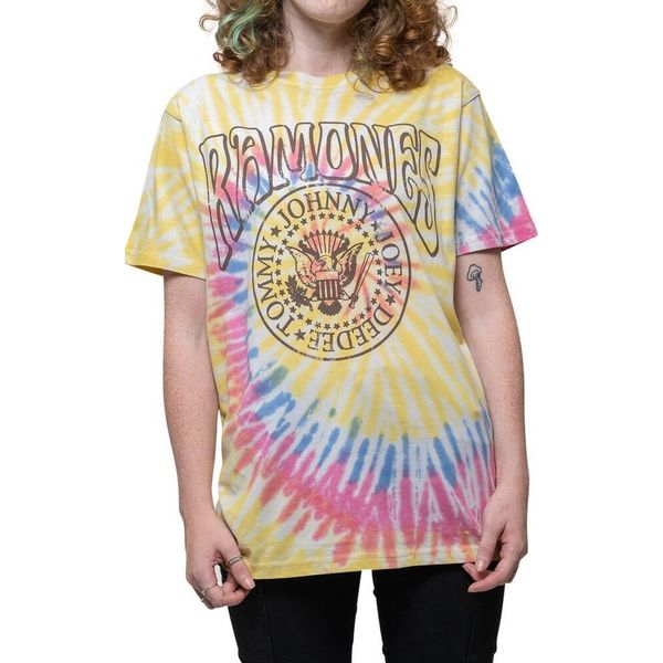 Ramones - Maglietta "Psych"" Per Uomo/Donna Unisex RO3619 (L) (Giallo)"-image