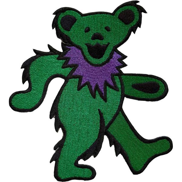 Grateful Dead - Orsi Danzanti - Toppa Da Stirare - Cotone RO3863 (Taglia Unica) (Verde)-image