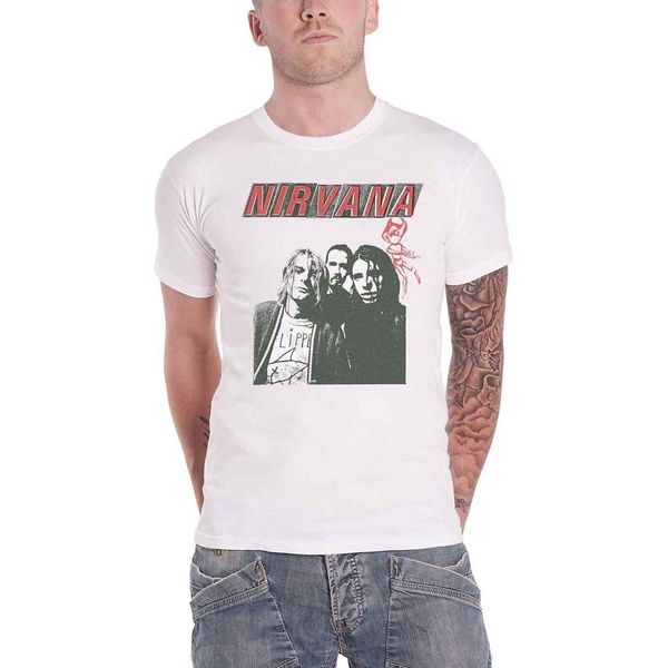 Nirvana - Maglietta "Flipper"" Per Uomo/Donna Unisex RO3713 (M) (Bianco)"-image