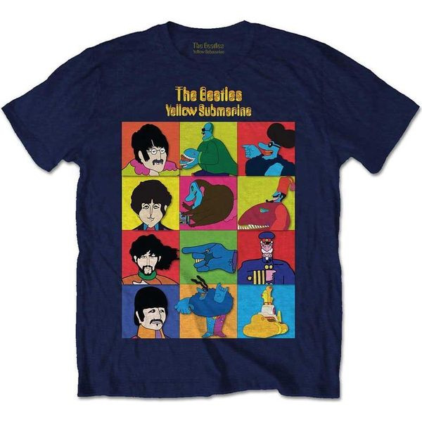 The Beatles - Maglietta "Submarine"" Per Bambini RO3967 (92) (Blu Navy)"-image