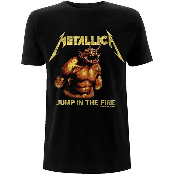 Metallica - Maglietta "Jump In The Fire"" Per Uomo/Donna Unisex RO3978 (M) (Nero)"-image