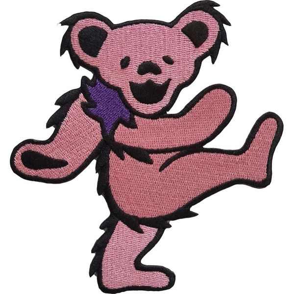Grateful Dead - Orsi Danzanti - Toppa Da Stirare - Cotone RO3863 (Taglia Unica) (Rosa)-image