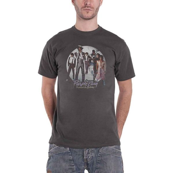Prince - Maglietta "Purple Rain"" Per Uomo/Donna Unisex RO3554 (Xl) (Antracite)"-image