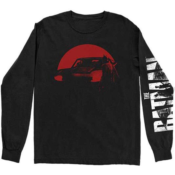Batman - Maglietta Uomo/Donna Unisex Manica Lunga RO3728 (Xxl) (Nero)-image