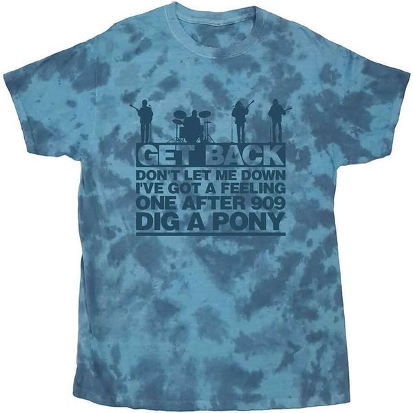 The Beatles - Maglietta "Let It Be Songs"" Per Uomini/Donne Unisex RO3979 (Xxl) (Azzurro)"-image