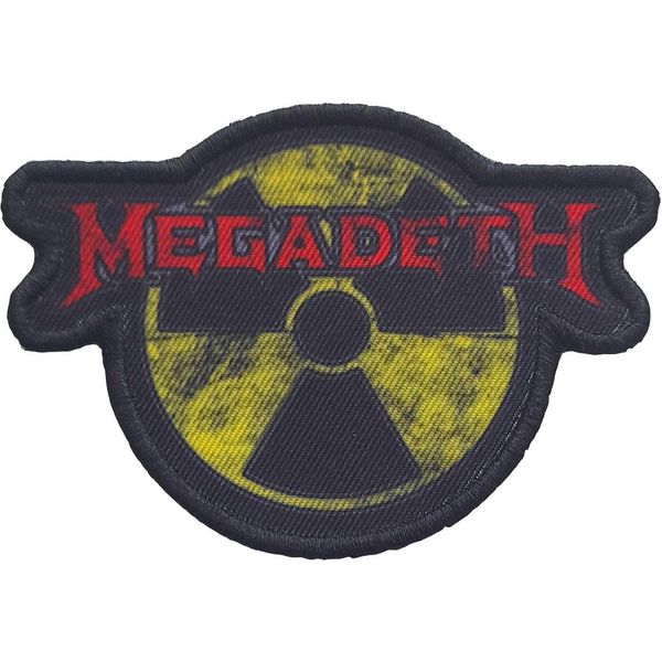 Megadeth - Logo - Toppa Da Stirare "Hazard"" RO4144 (Taglia Unica) (Rosso/Nero/Giallo)"-image