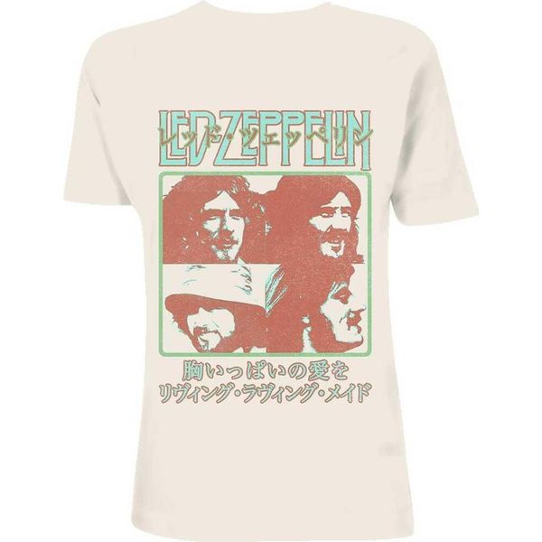 Led Zeppelin - Maglietta Da Uomo/Donna Unisex RO4569 (Xxl) (Naturale)-image