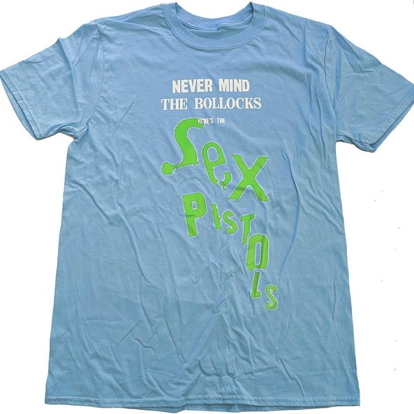 Sex Pistols - Maglietta "Never Mind The Bollocks"" Per Uomo/Donna Unisex RO4714 (M) (Azzurro)"-image