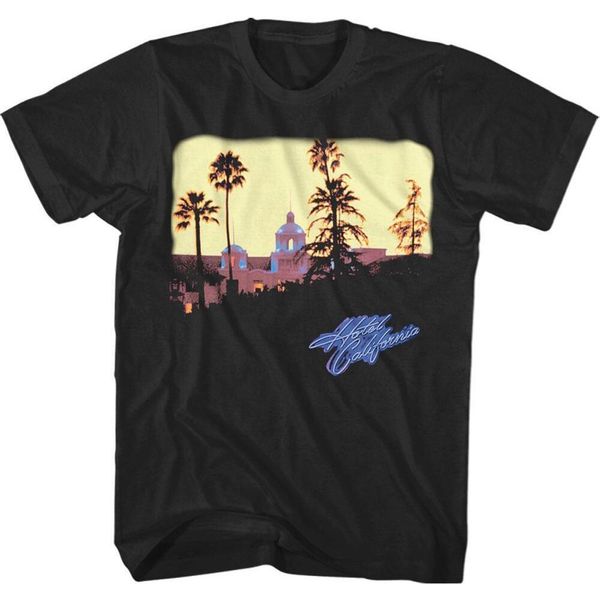 Eagles - Maglietta "Hotel California"" Per Uomo/Donna Unisex RO4681 (5XL) (Nero)"-image