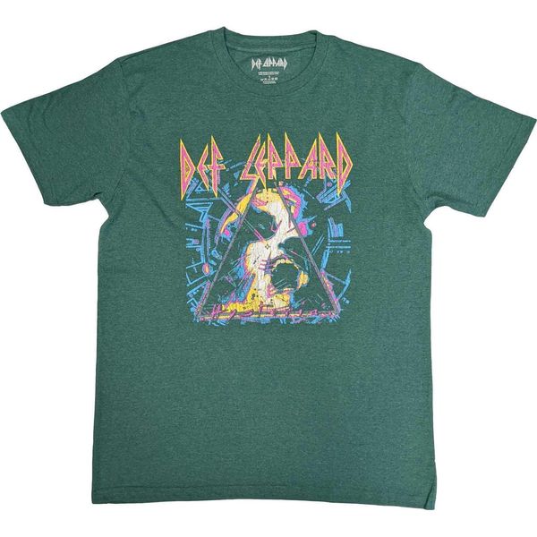Def Leppard - Maglietta "Hysteria"" Per Uomo/Donna Unisex RO5617 (S) (Verde)"-image
