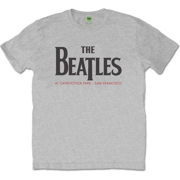 The Beatles - Maglietta "Candlestick Park"" Per Uomo/Donna Unisex RO2456 (Xxl) (Grigio)"-image
