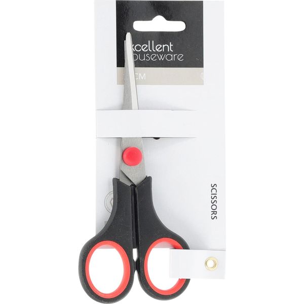 Forbici Excellent Houseware, Acciaio Inossidabile, 14 Cm, Rosso-image