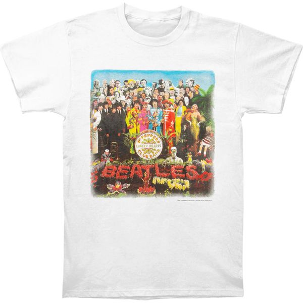 The Beatles - Maglietta "Sgt Pepper"" Per Uomo/Donna Unisex RO2264 (Xl) (Bianco)"-image