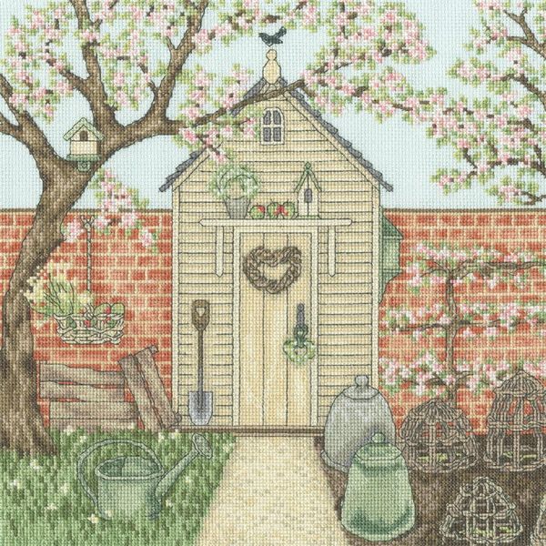 Bothy Threads Kit Punto Croce Contato "Squame Di Fiori"", XSS19, 26X26Cm"-image