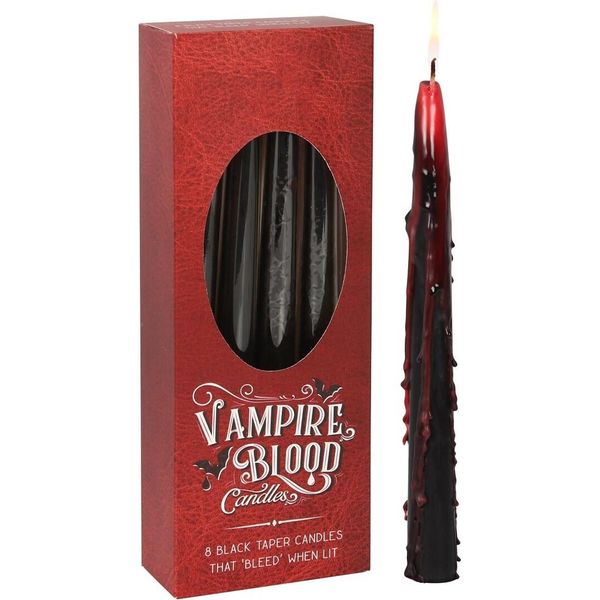 Something Different - Candele "Sangue Di Vampiro"", Confezione Da 8 Pezzi SD4765 (Taglia Unica) (Rosso/Nero)"-image