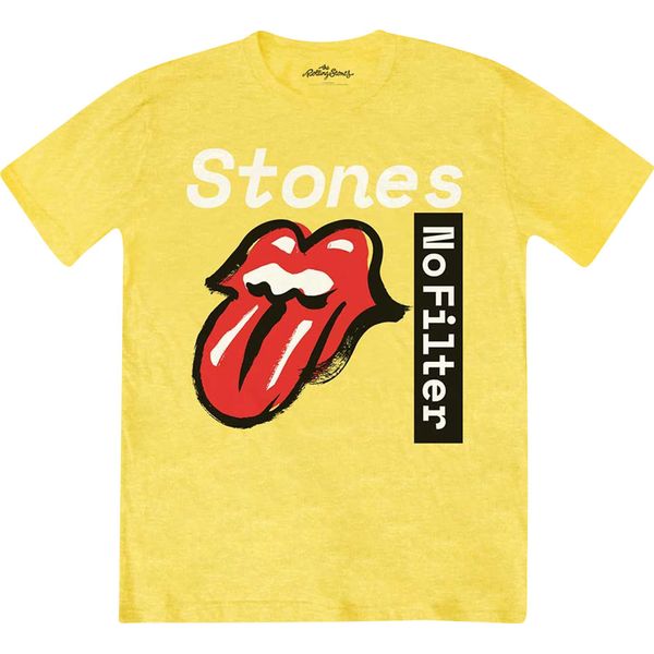 The Rolling Stones - Maglietta "No Filter"" Per Uomo/Donna Unisex RO230 (L) (Giallo)"-image
