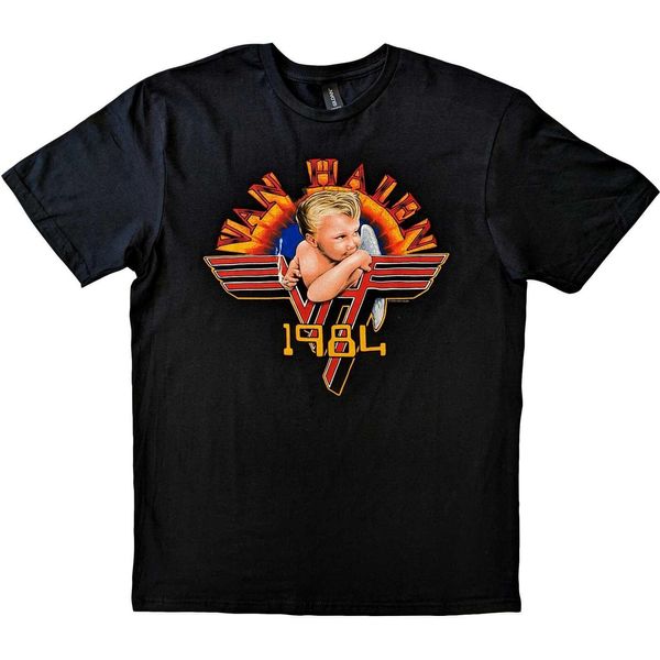 Van Halen - Maglietta "Cherub 1984"" Per Uomo/Donna Unisex RO5386 (S) (Nero)"-image