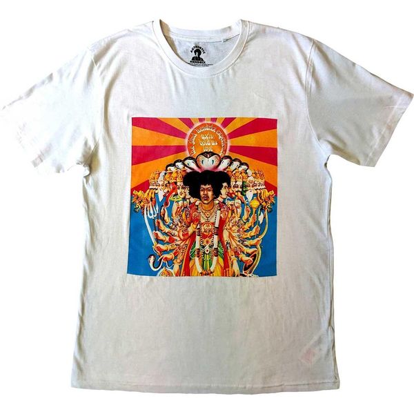 Jimi Hendrix - Maglietta "Axis Bold As Love"" Per Uomo/Donna Unisex RO5422 (L) (Bianco)"-image