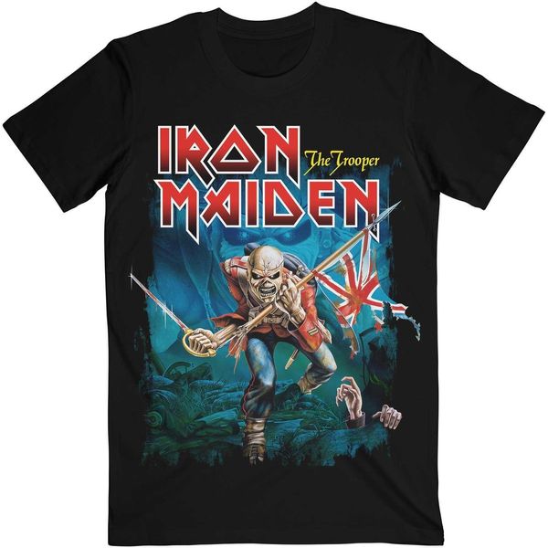 Iron Maiden - Maglietta "The Trooper"" Per Uomo/Donna Unisex RO5473 (Xxl) (Nero)"-image
