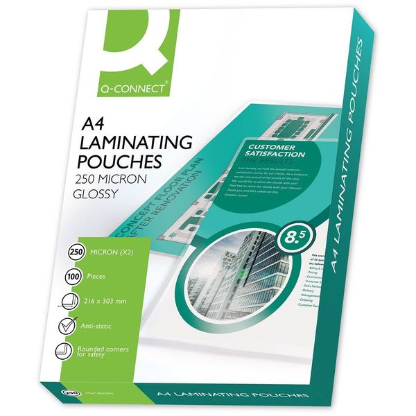 Q-Connect® KF11341 Buste Di Laminazione A4 2X 250µM 100 Pz-image