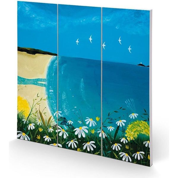 Julia Crossland - Lavagna Quadrata PM5580 (30 Cm X 30 Cm) (Blu/Verde/Beige)-image