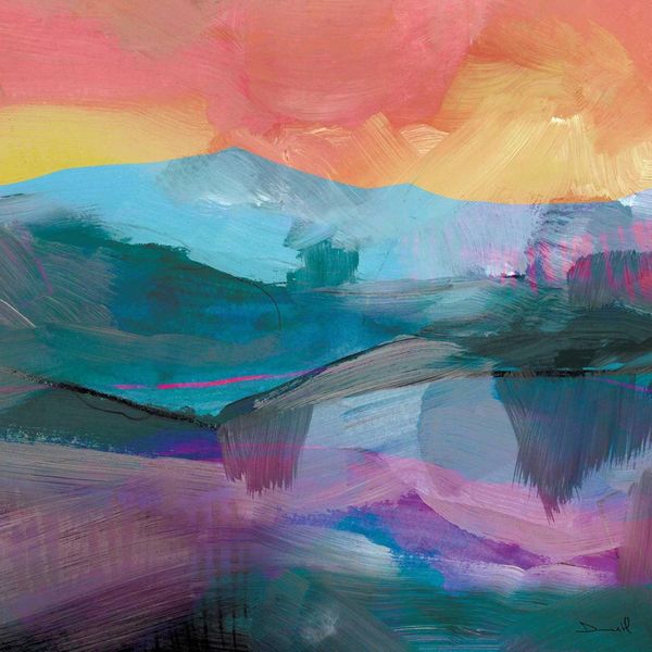 Dan Hobday - Stampa Su Tela "Country Colours"" PM5678 (60 Cm X 60 Cm) (Multicolore)"-image