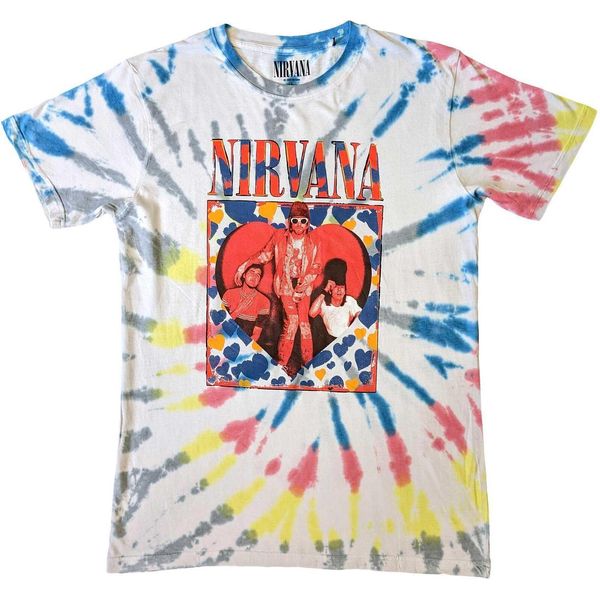 Nirvana - Maglietta Batik Per Uomo/Donna Unisex RO5668 (S) (Bianco)-image