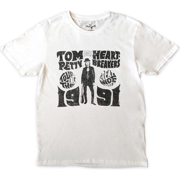Tom Petty & The Heartbreakers - Maglietta "Great Wide Open Tour"" Per Uomo/Donna Unisex RO5673 (Xl) (Bianco)"-image