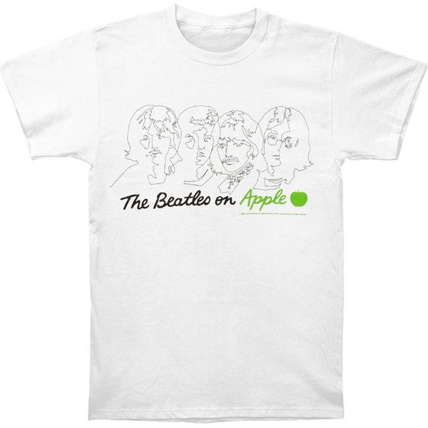 The Beatles - Maglietta "On Apple"" Per Uomo/Donna Unisex RO257 (Xl) (Bianco)"-image