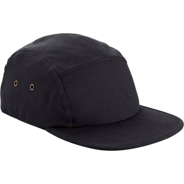 Beechfield - Cappellino Da Baseball 5 Segmenti Per Uomo/Donna Unisex BC5094 (Taglia Unica) (Nero)-image