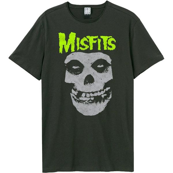Amplified - Maglietta "Neon Skull"" Per Uomo/Donna Unisex GD1041 (Xs) (Charcoal)"-image