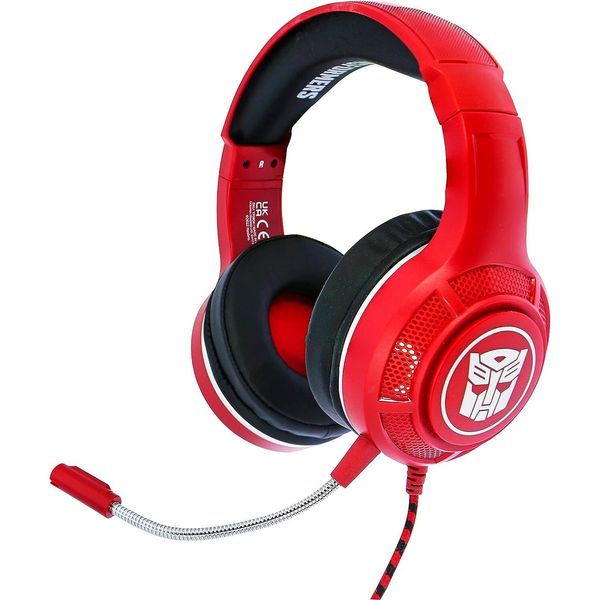 Transformers - Cuffie Da Gioco "Pro G4"" OH124 (Taglia Unica) (Rosso/Nero)"-image