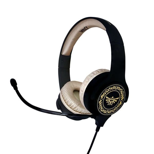 The Legend Of Zelda - Cuffie Interattive, Logo OH142 (Taglia Unica) (Nero/Oro)-image