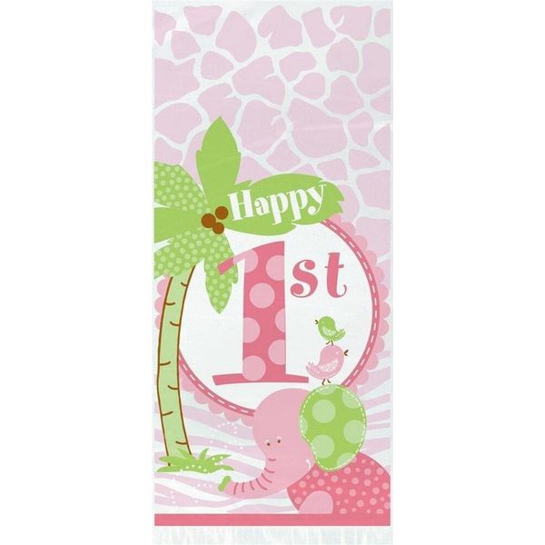 Unique Party - Sacchetti In Cellophane Per Feste SG23957 (Taglia Unica) (Rosa/Verde)-image