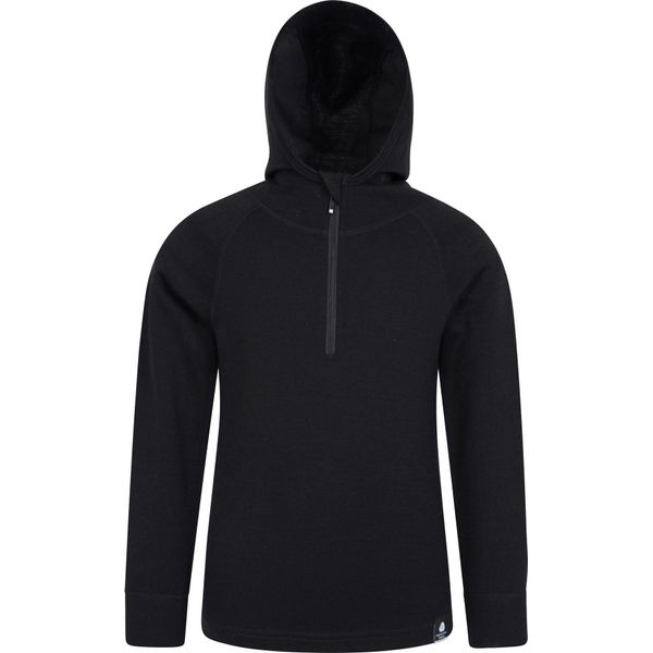 Mountain Warehouse - Maglia Con Cappuccio Per Bambini MW345 (98) (Nero)-image