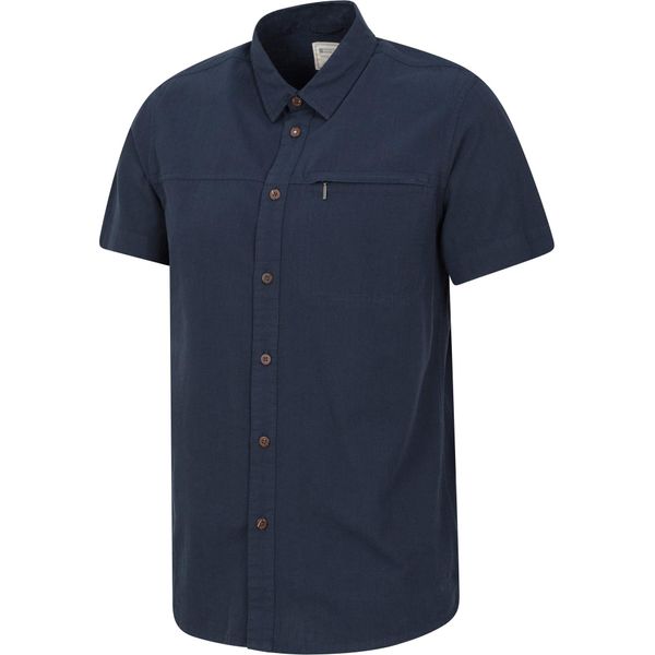 Mountain Warehouse - Camicia "Coconut"" Da Uomo A Maniche Corte MW645 (Xxl) (Blu Scuro)"-image