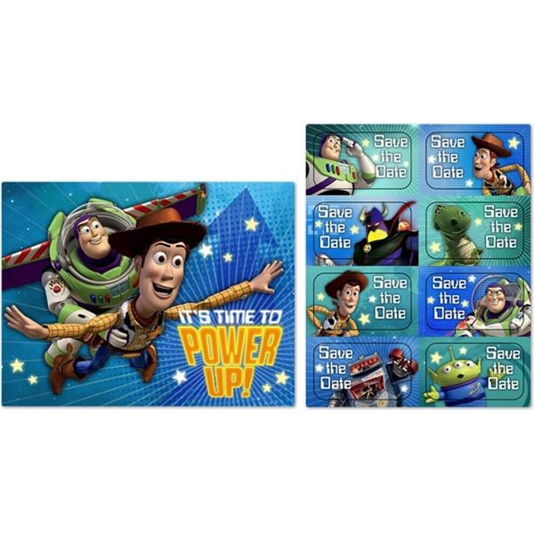 Toy Story - Set Di Inviti All'ora Di Gioco - Cartone SG24423 (Taglia Unica) (Blu/Verde/Giallo)-image
