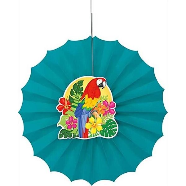 Unique Party - Isola Tropicale - Decorazione Da Appendere "Luau"" - Carta Velina, Filo SG23303 (Taglia Unica) (Multicolore)"-image
